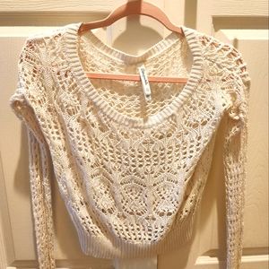 Aeropostale Shirt chrochet knit size XS